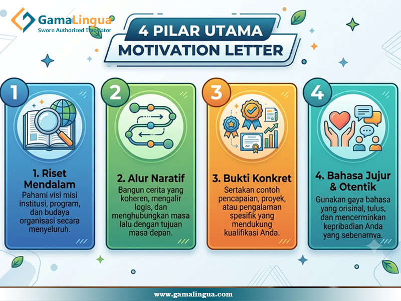 4 PILAR UTAMA MOTIVATION LETTER